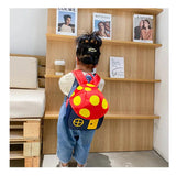 Kids Mushroom House Kindergarten Shoulder Backpack Boy Girl Travel Snack Bag