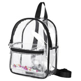 Clear PVC Waterproof Backpack Adjustable Strap for Travel Work Sport