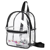 Clear PVC Waterproof Backpack Adjustable Strap for Travel Work Sport