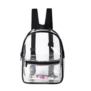 Clear Backpack Multifunction Rucksack Durable Large Capacity Transparent Bag