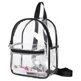 Clear Backpack Multifunction Rucksack Durable Large Capacity Transparent Bag