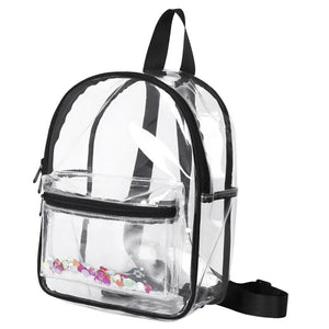 Clear Backpack Multifunction Rucksack Durable Large Capacity Transparent Bag