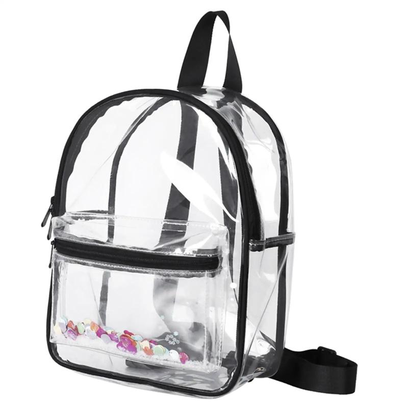 Clear Backpack Multifunction Rucksack Durable Large Capacity Transparent Bag