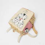 Dog Cotton Canvas Children's Backpack for Kids Boys Girls