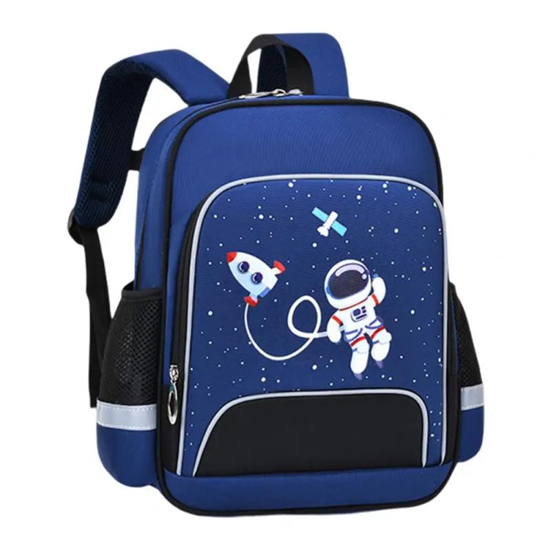 Astronauts Reflective Tape Unisex School Bag