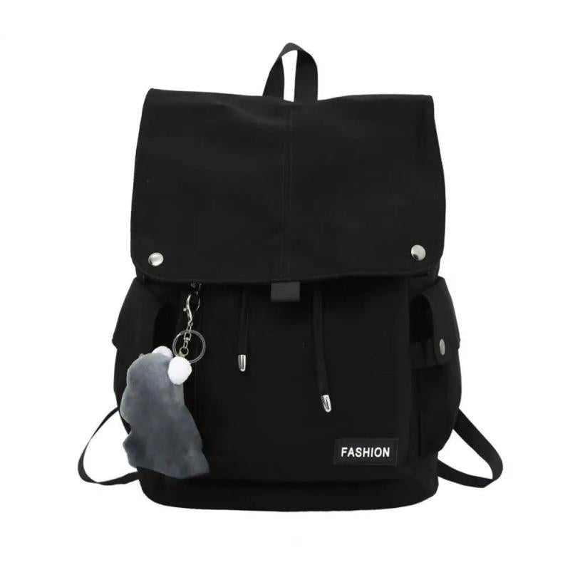 Adjustable Lace-up Student Backpack Unisex Rucksack for Teens
