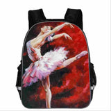 Anime Character Ballet Printing Backpacks for Teenager Girls Boys School Bags