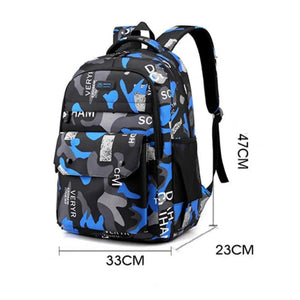 Kids Camo Backpack Lightweight School Bag for Outdoor Travel