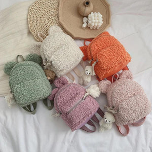 Kids Bunny Ear Plush Backpack