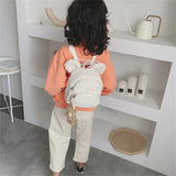 Kids Bunny Ear Plush Backpack