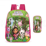 Gabby's Doll house Backpack 3D Print School Bag Girls Children Bookbag