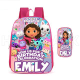 Gabby's Doll house Backpack 3D Print School Bag Girls Children Bookbag