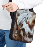 Horse Pattern 3D Print School Bag for Children Messenger Bag