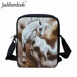 Horse Pattern 3D Print School Bag for Children Messenger Bag