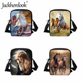 Kids Messenger Bag with Horse Graphic Print