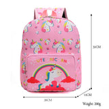 Rainbow Printed Schoolbag For Girls Large Capacity Backpack