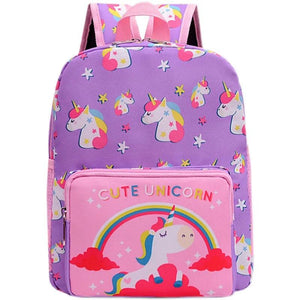 Rainbow Printed Schoolbag For Girls Large Capacity Backpack