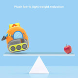 Small Plush Backpack Engineering Cars Kids School Bag