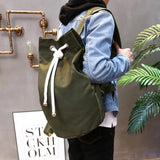 Casual Men Canvas Large Capacity Backpack Rucksack Pack School Bag