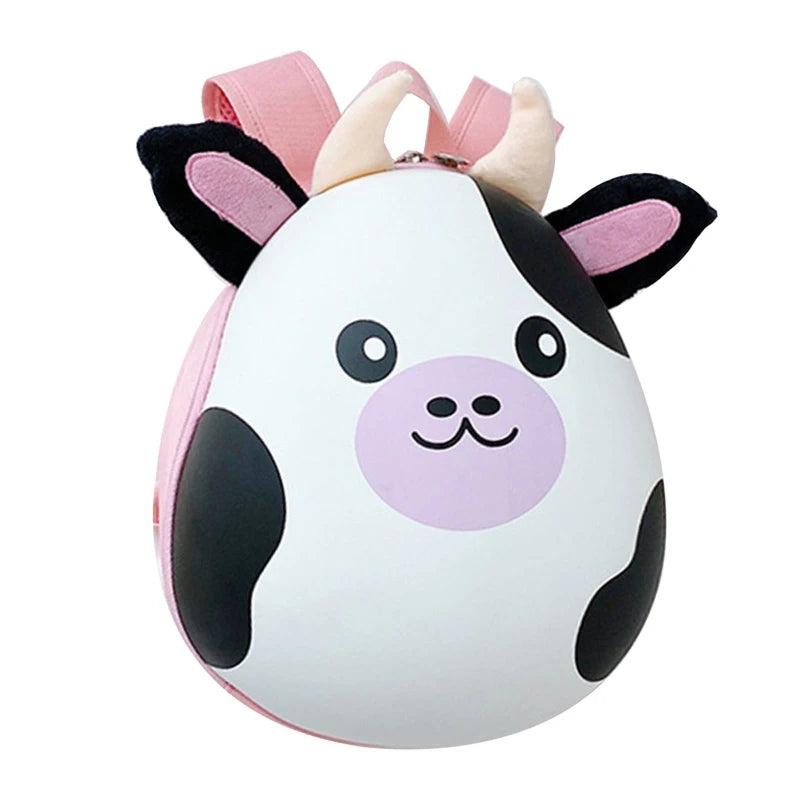 3D Animal Kids Backpack Adjustable Shoulder Strap Double Zipper Bag Kindergarten