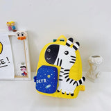 Giraffe Kids School Bags Cartoon Canvas Backpack for Boys Girls