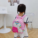 Giraffe Kids School Bags Cartoon Canvas Backpack for Boys Girls