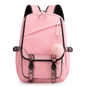 Water Resistant Durable School Backpack for High School Girls
