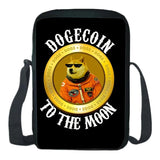 Dogecoin Mini School Bag Phone Bag Boy Girl Shoulder Bag Casual Crossbody Bag