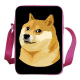 Dogecoin Mini School Bag Phone Bag Boy Girl Shoulder Bag Casual Crossbody Bag