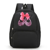 Girls Sequin Bow Latin Ballet Dance Bag School Backpack