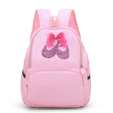 Girls Sequin Bow Latin Ballet Dance Bag School Backpack