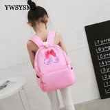 Girls Sequin Bow Latin Ballet Dance Bag School Backpack