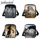 Horse Pattern Kids Schoolbags Book Bags Boys Girls Lunch Bag