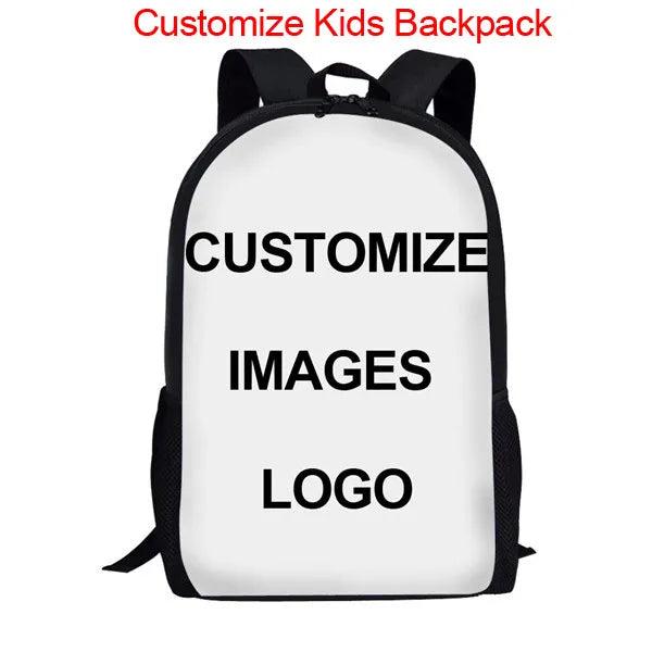 3D Printed Horse School Bag for Kids Large Capacity Backpack