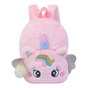 Pony Backpack Plush Travel Bag for Kids