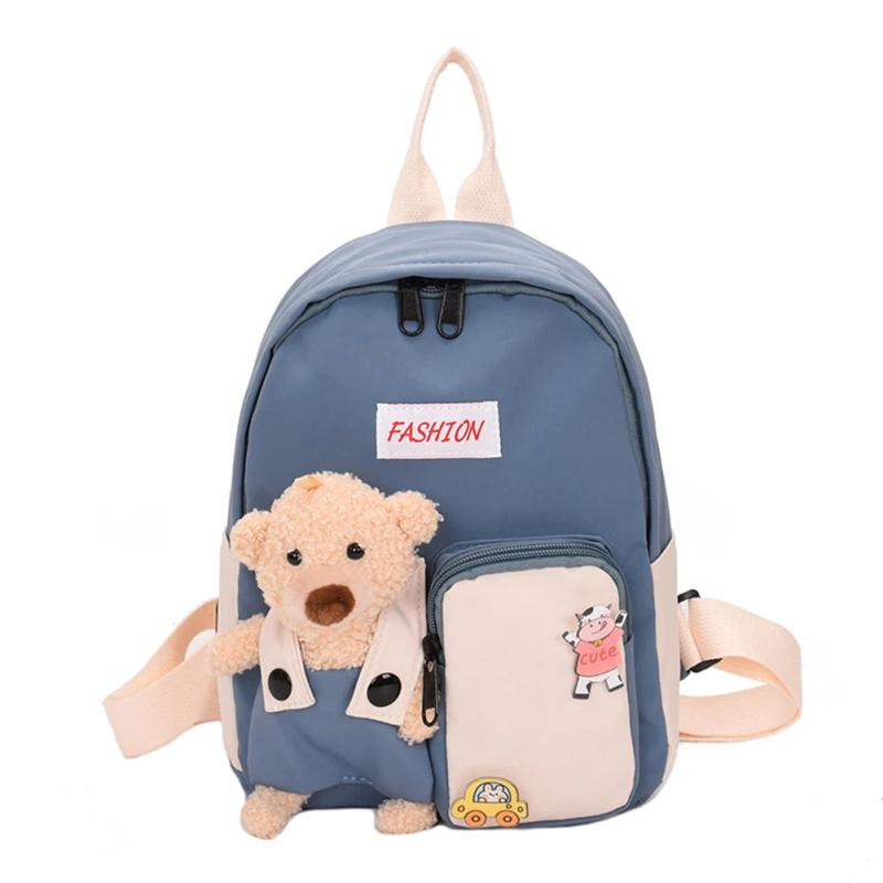 Kids School Backpack Large Capacity Zipper Book Bag