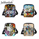 Jackherelook Cartoon Animation Cuphead Kids Crossbodybags