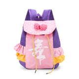 Girls Ballet Dance Bag School Backpack Dot Bow Lace Tiered Ruffle