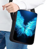 Jackherelook Girl's Crossbody Bag Butterfly Pattern Schoolbag