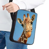 3D Giraffe Pattern School Bag for Kids