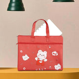 Children File Bag Double Layered Waterproof Organizer Lightweight