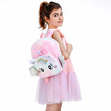 Pony Plush Backpack Travel Bag Girl School Bag Kindergarten