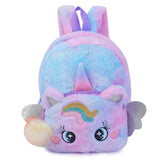 Pony Backpack Plush Travel Bag for Kids Girl School Bag Kindergarten