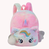 Pony Backpack Plush Travel Bag for Kids Girl School Bag Kindergarten