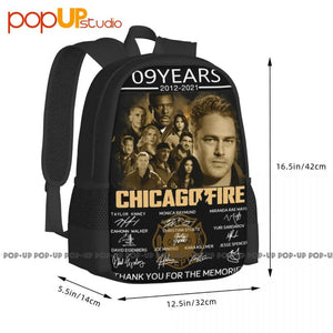 Chicago Fire 09 Backpack Large Capacity Softback Storage Bag