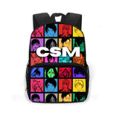 13 Inch Anime Chainsaw Man Kids Backpack Book Bag Schoolbags Gift