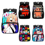 13 Inch Anime Chainsaw Man Kids Backpack Book Bag Schoolbags Gift