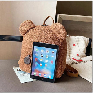 Personalised Name Plush Bear Shoulder Bag for Kids