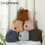 Lightweight Bear Toddler Backpack - Preschool Bag