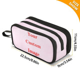 Polyester Double Layer Pencil Case Large Capacity School Student Kids Make Up Ba